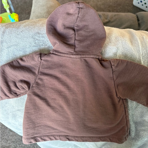 Carter's Brown and Pink Baby Jacket with Hood - Picture 4 of 5